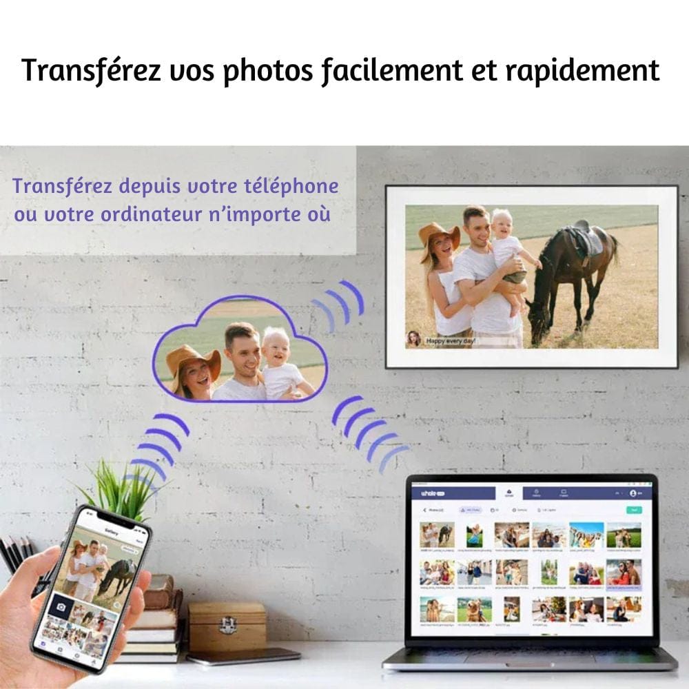 Cadre Photo Numérique Wifi 15 Pouces