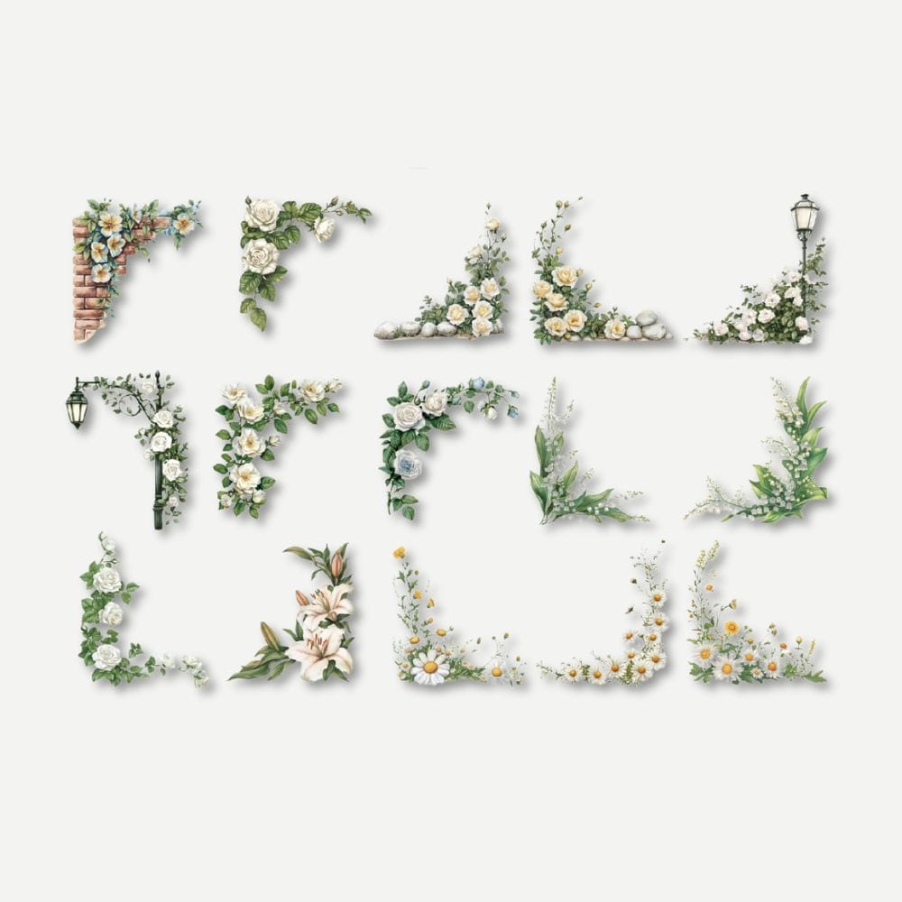 Coin Adhésif Pour Photo Élégance de Magnolia