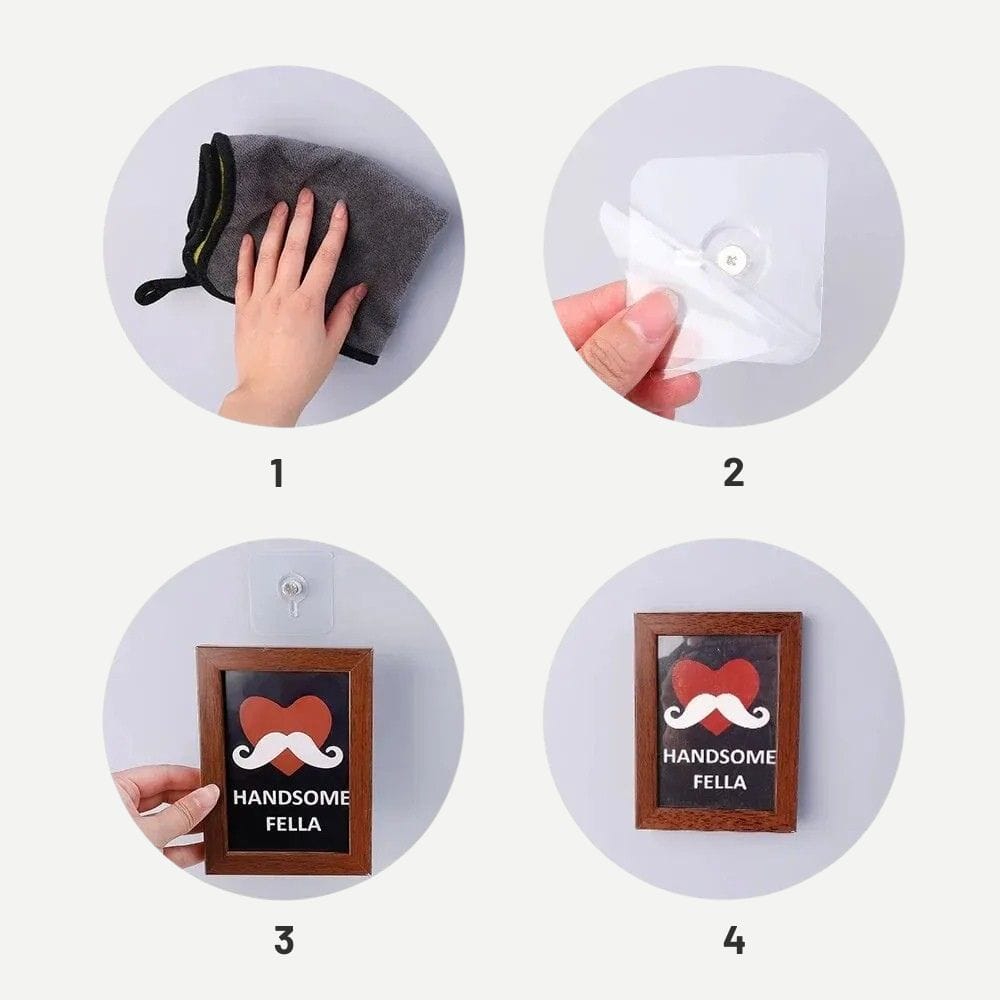 Crochet Mural Adhésif 10 Pièces