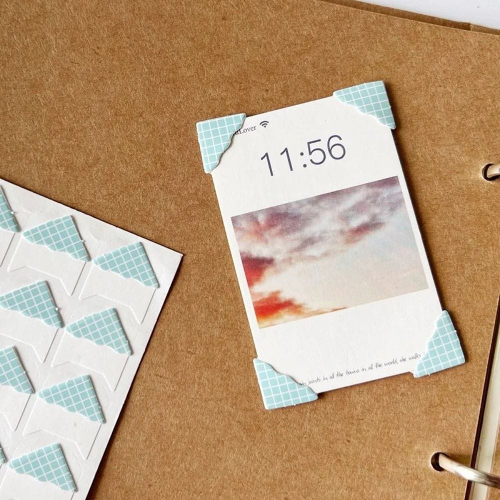 Décoration Coin Photo Anniversaire Bleu à carreaux