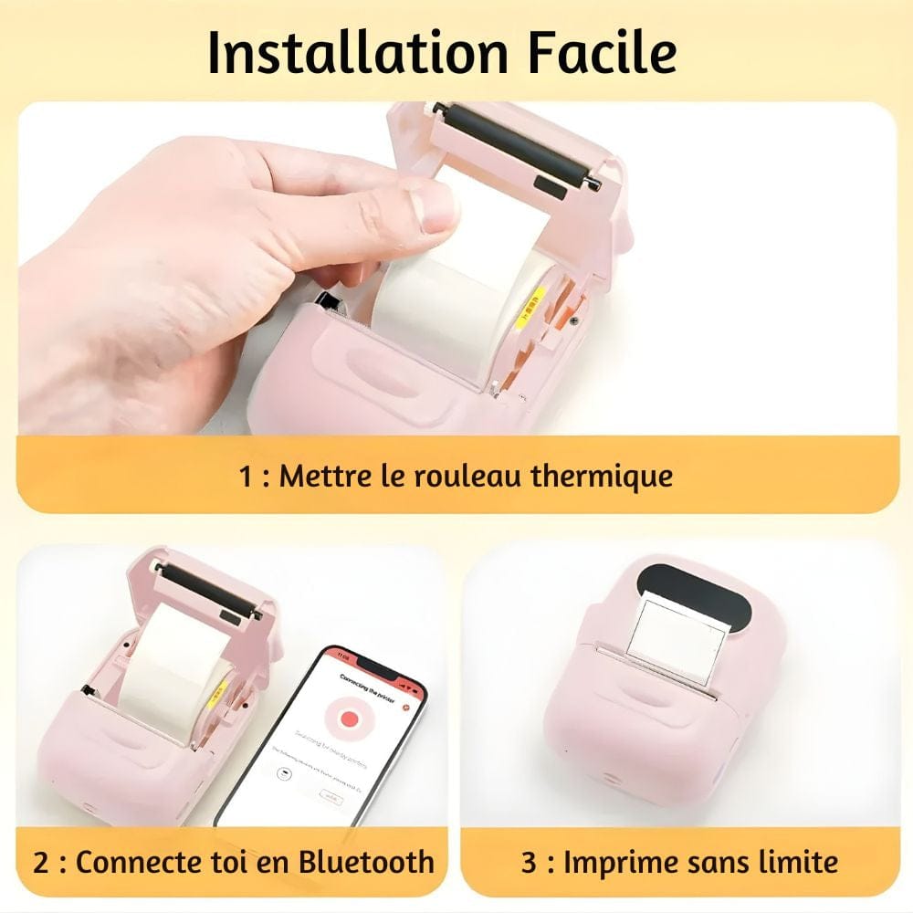 Étiqueteuse Thermique Bluetooth Autocollante Sans Encre