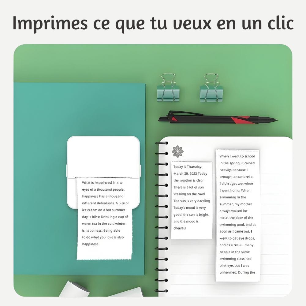 Imprimante Photo Thermique Bluetooth Sans Encre