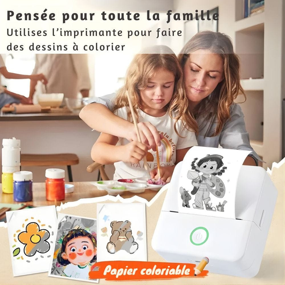 Imprimante Photo Thermique Bluetooth Sans Encre