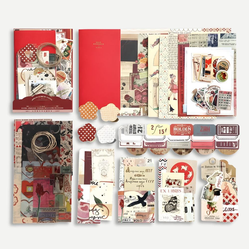 kit Scrapbooking Adulte Rouge
