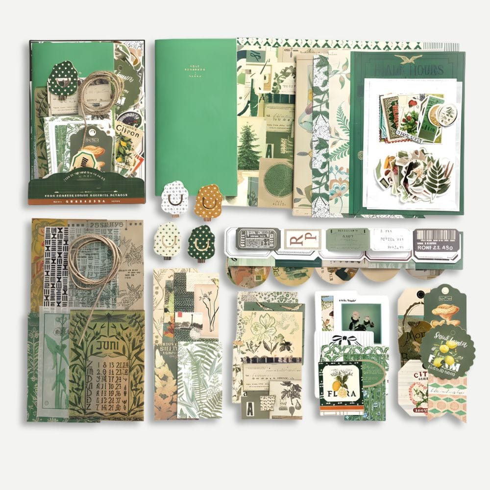 kit Scrapbooking Adulte Vert