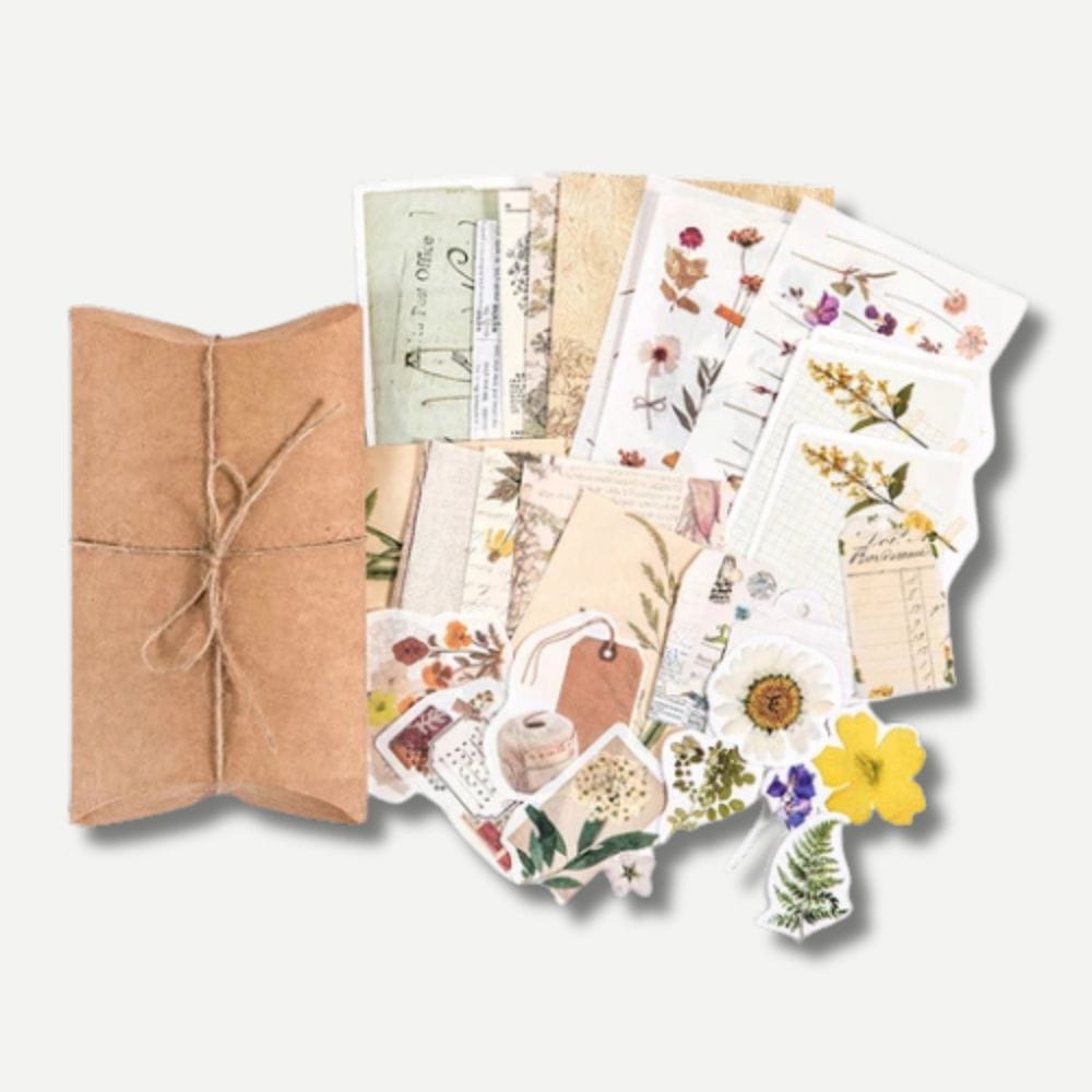 Kit Scrapbooking Vintage Motifs Floraux