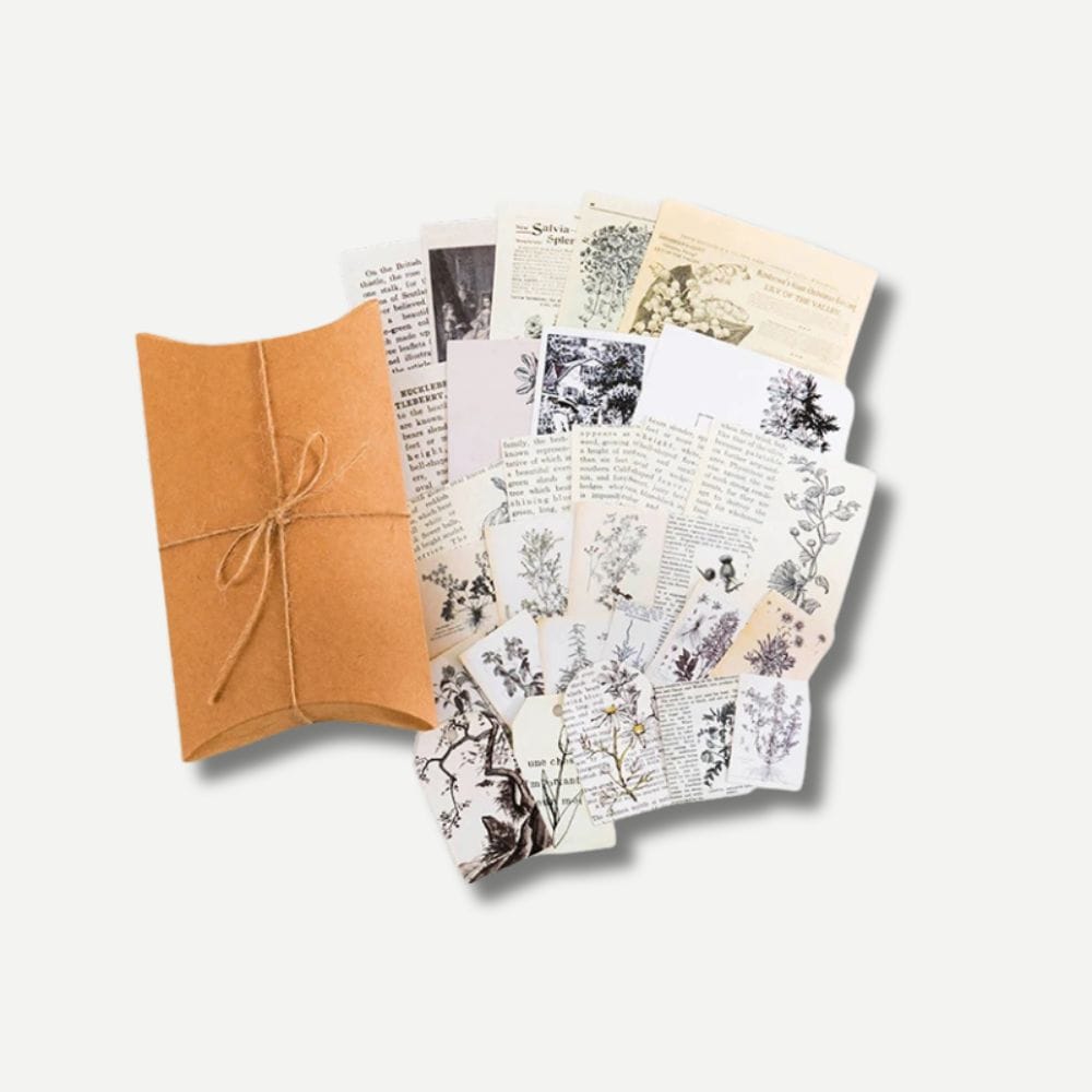 Kit Scrapbooking Vintage Plantes Déco Vintage