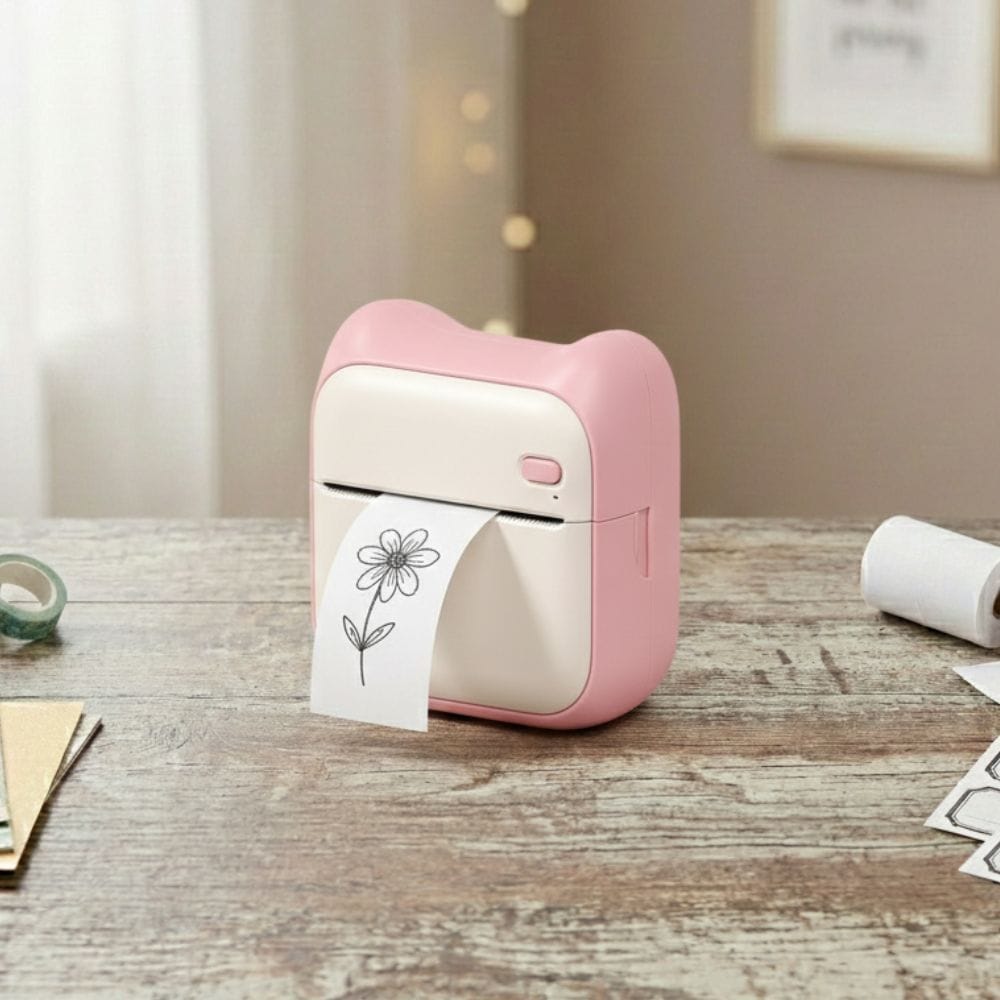 Mini Imprimante Thermique Bluetooth Design Mignon