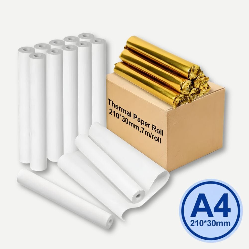 Papier Thermique A4 Rouleau 210mm Sans BPA