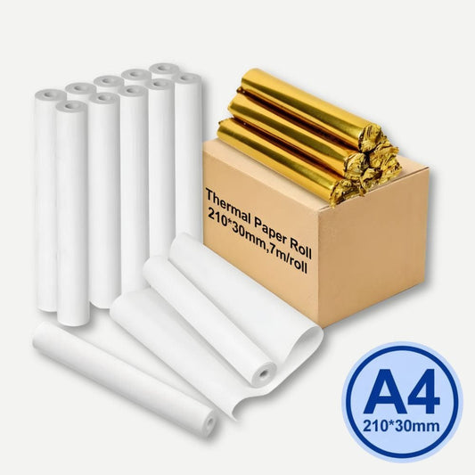 Papier Thermique A4 Rouleau 210mm Sans BPA