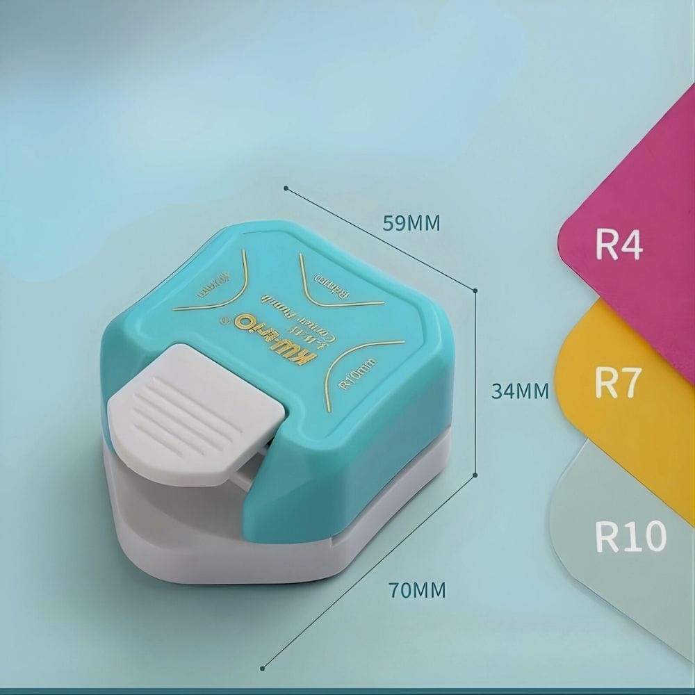 Perforatrice Coin Arrondi Bleu Clair