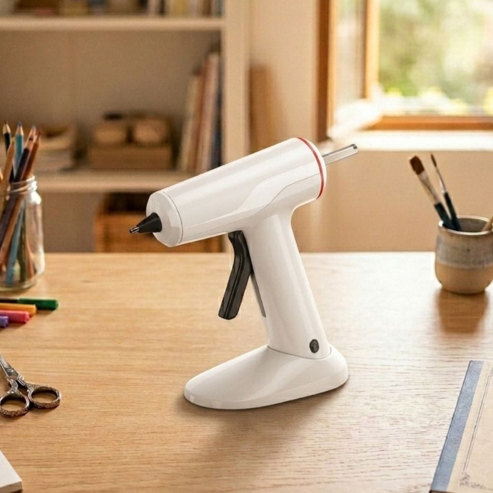 Pistolet à Colle sans Fil – USB Rechargeable, Stand Intégré