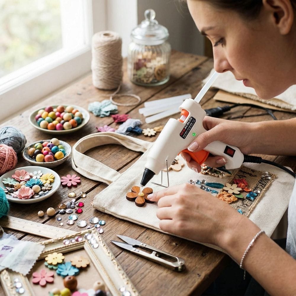 Pistolet de Colle 7mm – Socle Plateforme de Travail Intégré