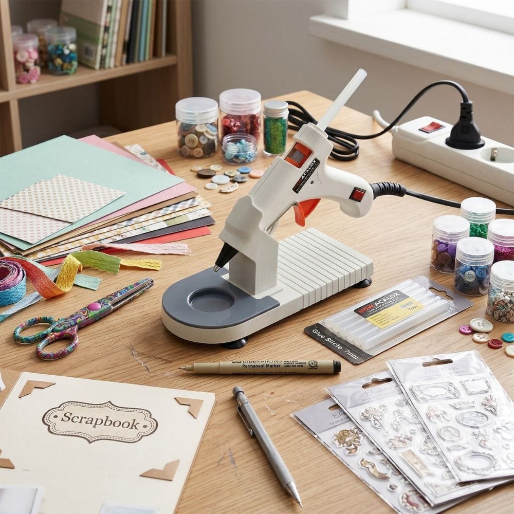 Pistolet de Colle 7mm – Socle Plateforme de Travail Intégré