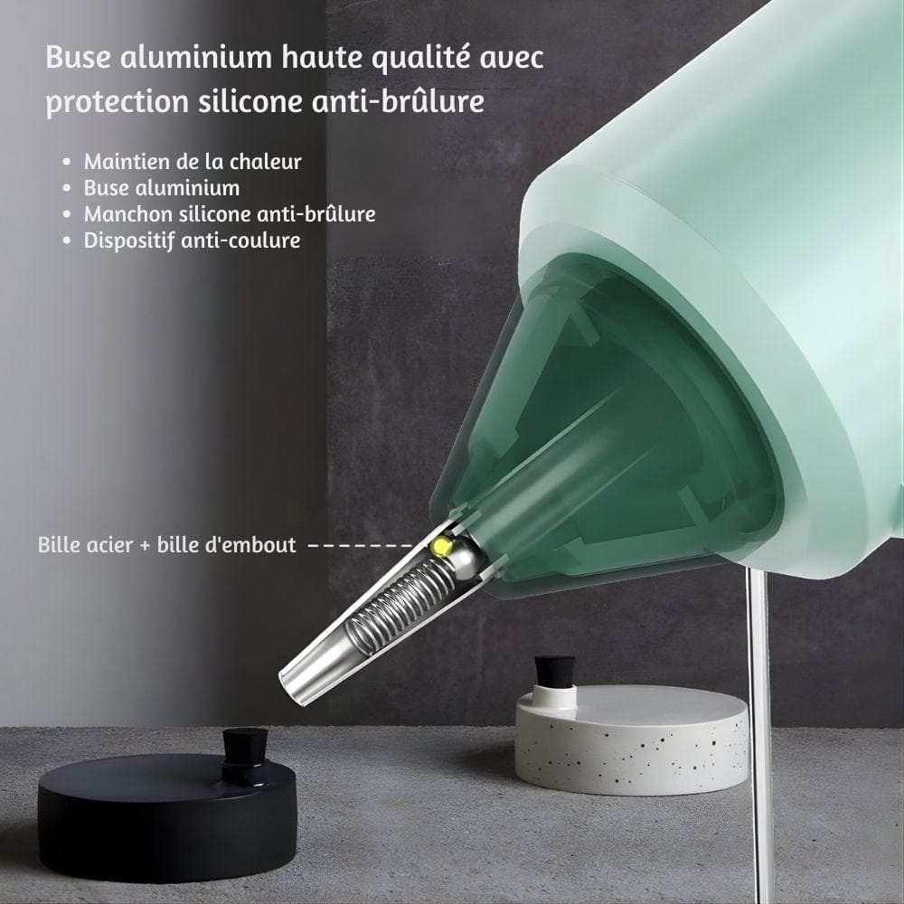 Pistolet Glue 40W 7mm – Haute Viscosité, Coloris Pastels
