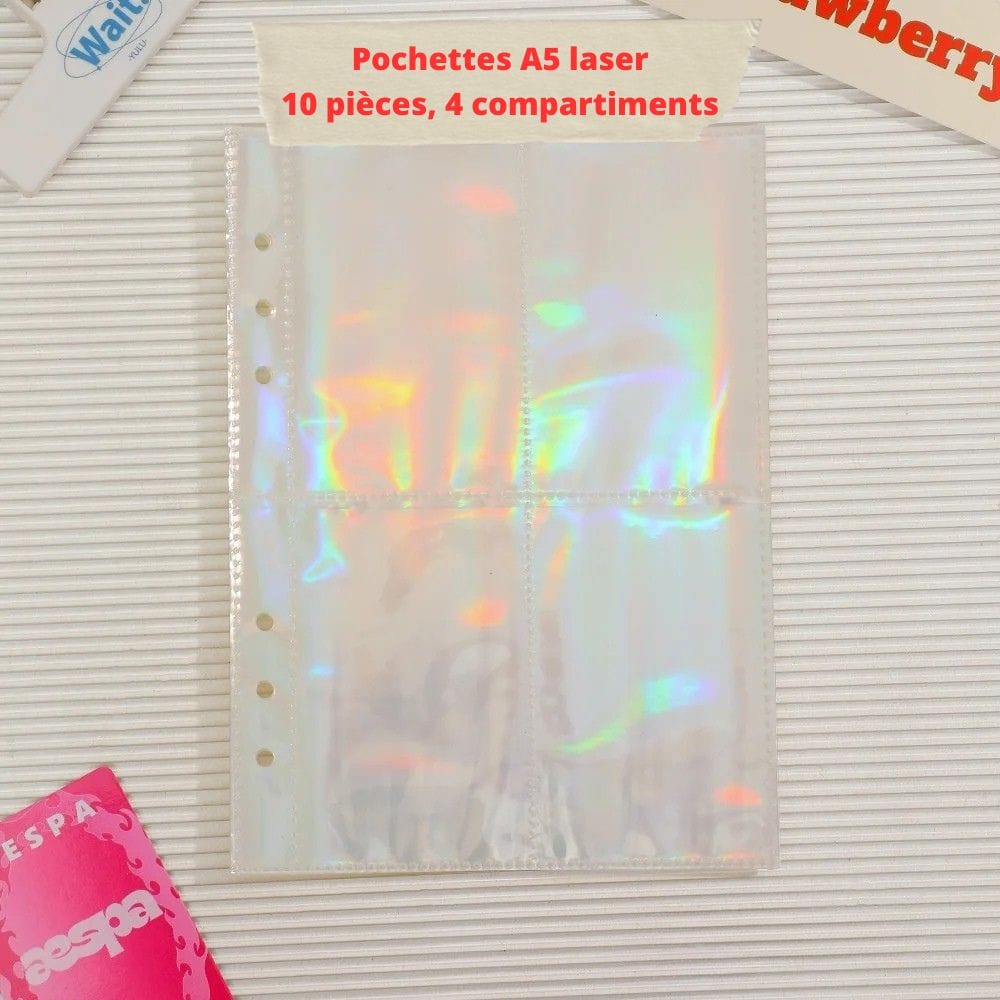 Pochette A5 6 Trous Laser 4 grilles