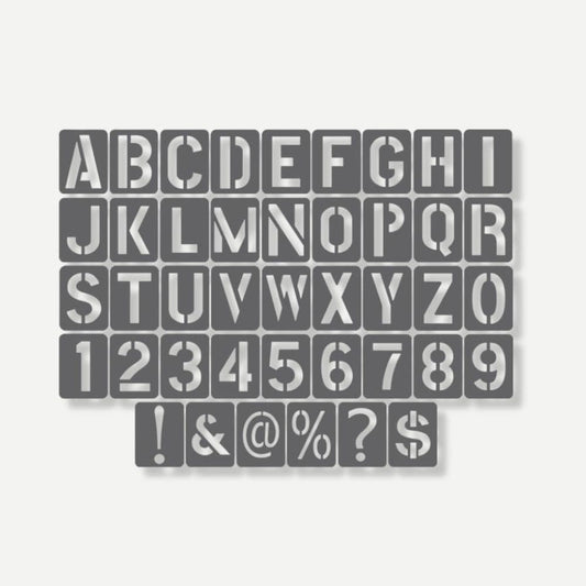 Pochoirs Alphabet 42 Pochoirs