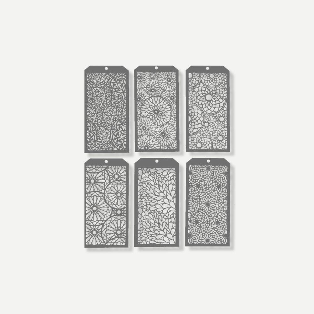 Pochoirs Feuilles Tropicales 6 Pochoirs