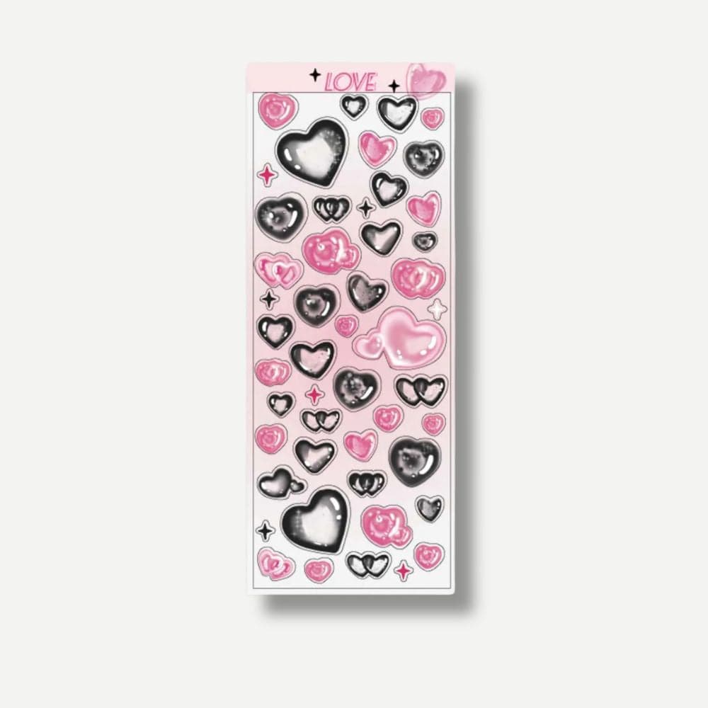 Stickers Cœur 🩷 Cœur Rose Bonbon