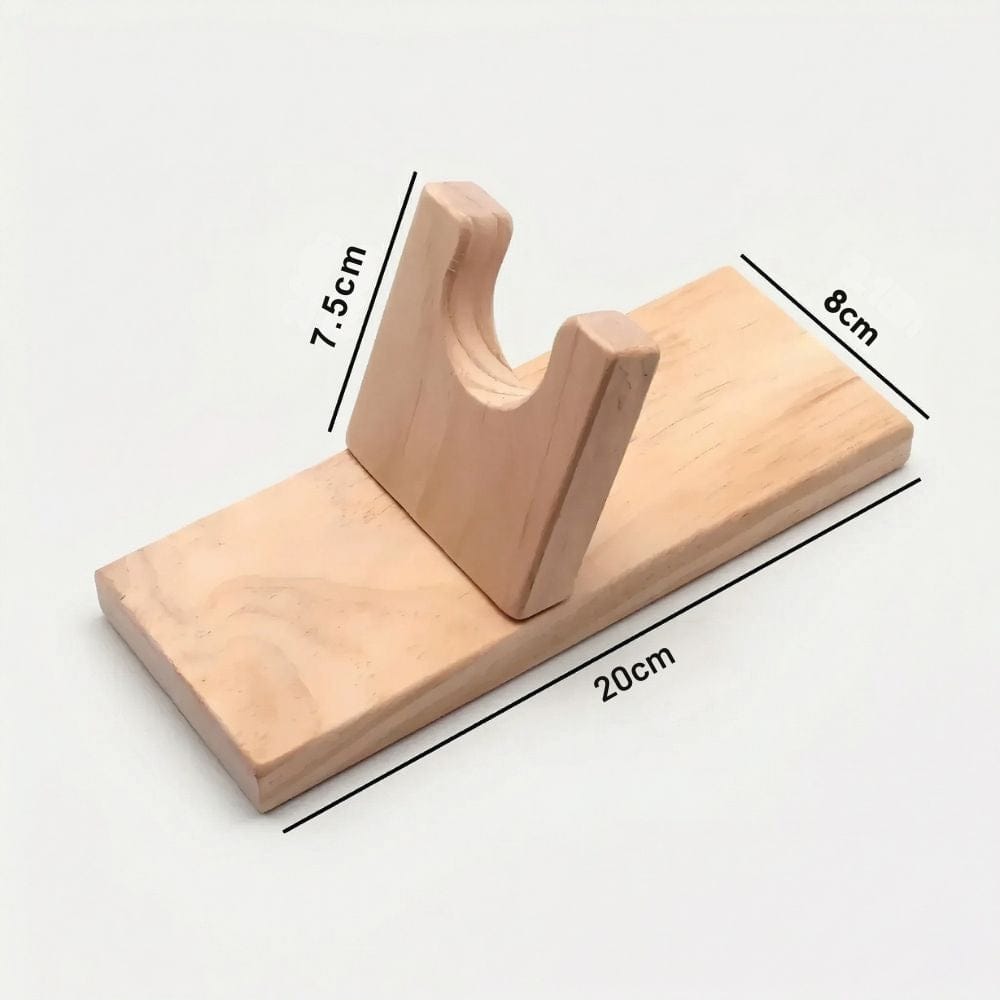 Support Pistolet à Colle en Bois – Stable, 20×8cm, Atelier Créatif