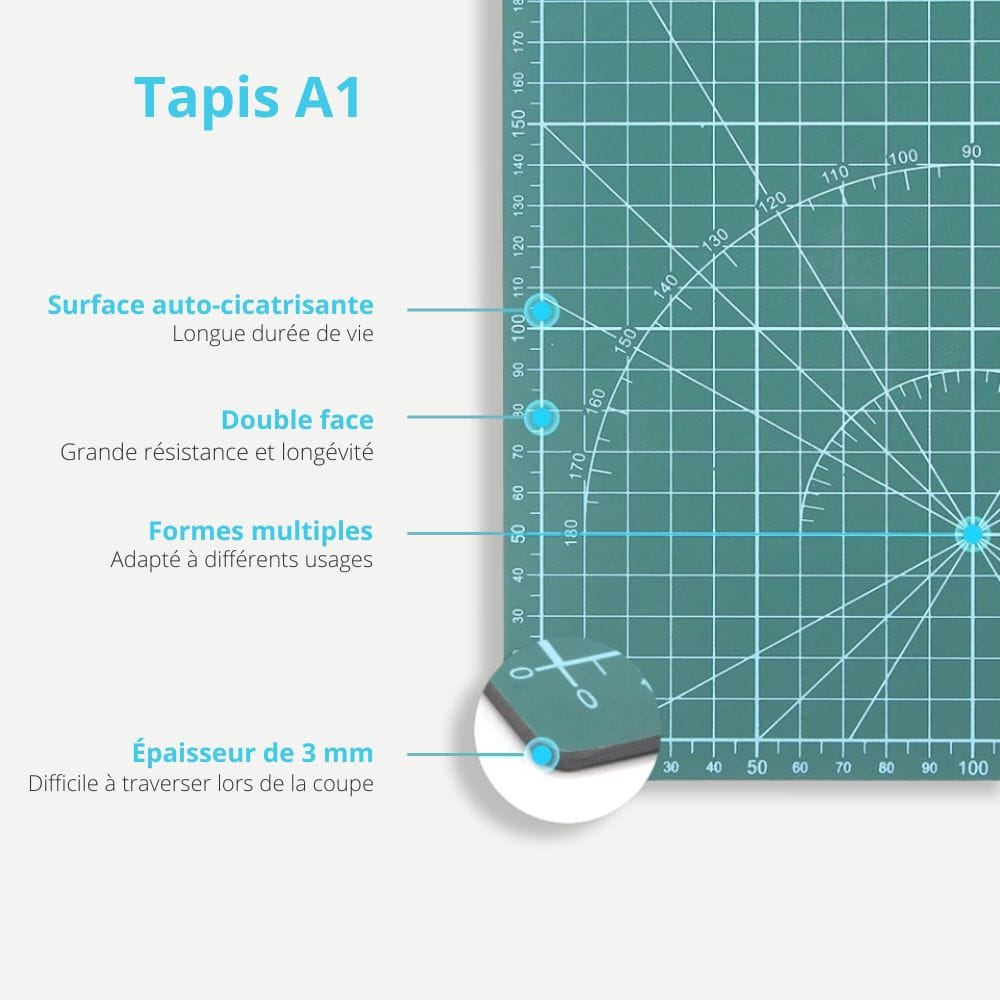 Tapis de Découpe A1 A1 90X60cm