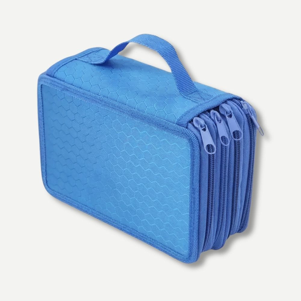 Trousse à Compartiment Bleu