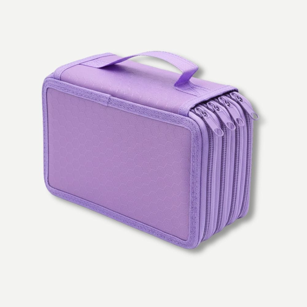Trousse à Compartiment Violet
