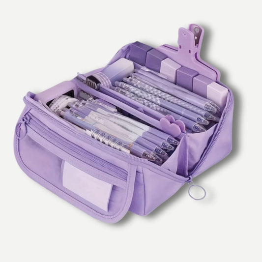 Trousse Double Compartiment Violet
