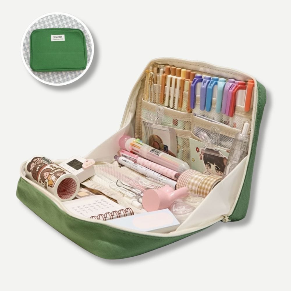 Trousse Grande Ouverture Vert